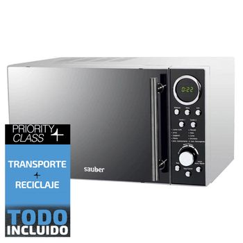 Microondas con Grill Cecotec Convection 2500 900 W 25 L Plateado 23 L -  Tiendetea