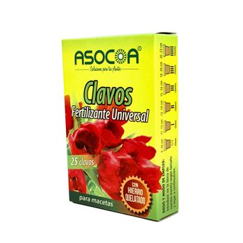 Abono Fertilizante Universal Asocoa 25 Clavos 45grs