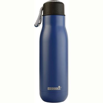 Botella Agua Térmica, Acero Inoxidable, 350 Ml Bebida Caliente / Fría, Libre De Bpa Y Ftalato Azul  Wecook H&c