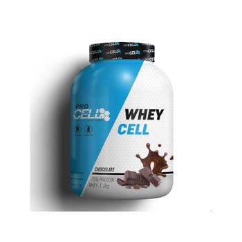 Proteína Suero Sabor Chocolate - 2 Kg - Wheycell 100% Protein Concentrada  Procell