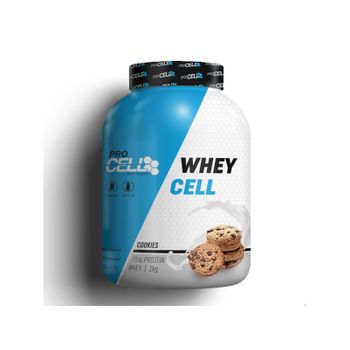 Proteína Suero Sabor Cookies- 2 Kg - Wheycell 100% Protein Concentrada  Procell