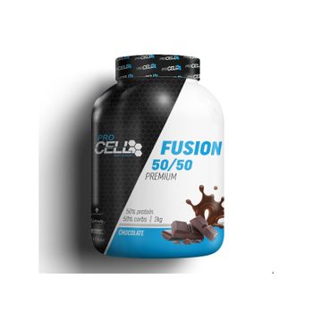 Proteínas Hidratos Sabor Chocolate - 2kg - Fusion Premium 50/50 Procell