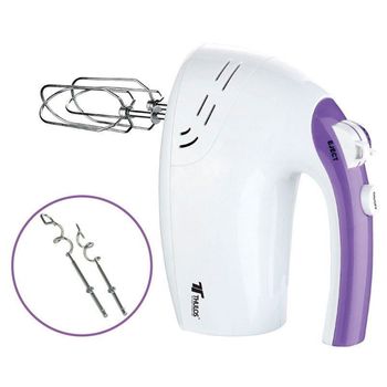 Batidora Amasadora Th-ba251 Thulos 250w 5 Velocidades Blanco/violeta