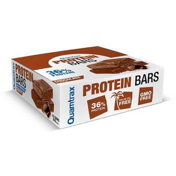 Quamtrax - Protein Bars - 32 X 35 G - Barritas Proteicas -  Sabor: Chocolate