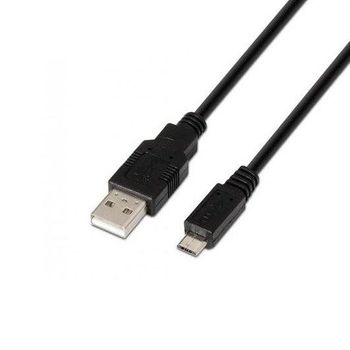 Cable Usb(a) A Micro Usb(b) 2.0 Aisens 0,8m Negro