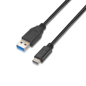 Cable Usb(a) 3.1 A Usb Tipo C 3.1 Aisens 1m Negro