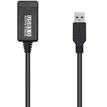 Cable Alargador USB 3.1 Tipo-C Aisens A107-0635 20GBPS 5A 100W/ USB Tipo-C  Macho - USB Tipo-C Hembra/ 1m/ Gris