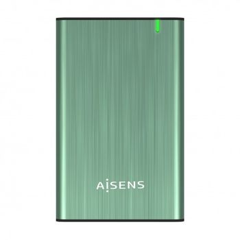 Aisens - Caja Externa 2.5" Ase-2525sgn 9.5 Mm Sata A Usb 3.0/usb 3.1 Gen1, Verde Primavera