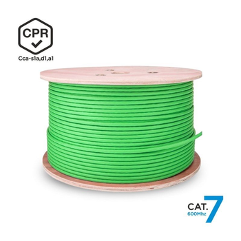 Bobina De Cable Rj45 Sftp Awg23 Lszh Cpr Cca Aisens A146-0667 Cat.7/ 305m/ Verde