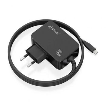 Cargador Gan De Pared Aisens Asch-1pd45wl032-bk/ 1xusb Tipo-c + Cable 1.8m/ 45w