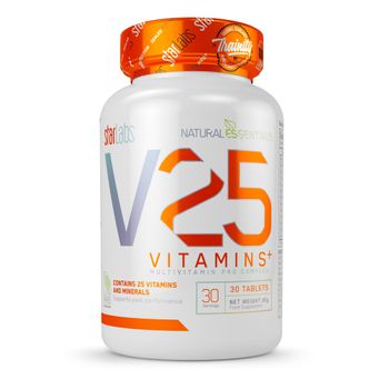V25 Vitamins +  30 Tabs Complejo Multivitamínico Completo