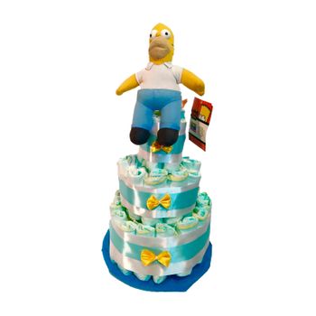 Tarta De Pañales Dodot Homer Simpson