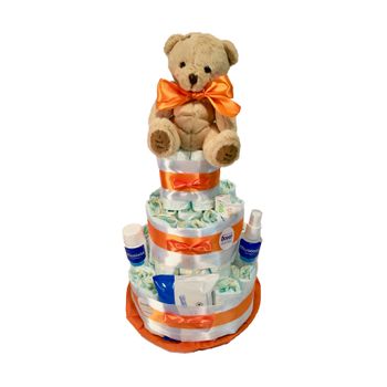 Tarta De Pañales Dodot Mustela Naranja