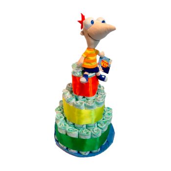 Tarta De Pañales Dodot Phineas And Ferb (phineas)