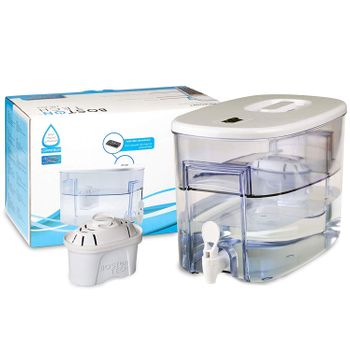 Boston Tech Fresia, Dispensador De Agua Filtrada Compatible Con Filtros Brita Maxtra, Maxtra Plus 9 Litros. Un Filtro De Regalo