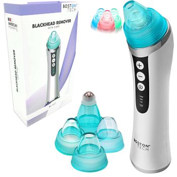 Limpiador Facial Poros Removedor De Puntos Negros Ultima Tecnología Succionador De Impurezas 4 Cabezales Intercambiables, 3 Niveles De Potencia. Cargador Usb. Tecnología Lumino Belleza Modelo Be107