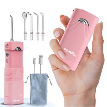 Irrigador Dental Aquapik Mini Rosa