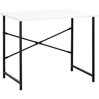 Escritorio Para El Ordenador, Mesa Escritorio Para La Habitación O Estudio, Blanco Metal 90 X 60 X 74 Vulcano