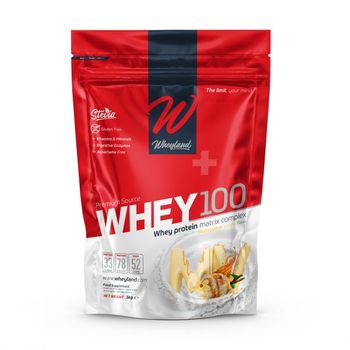 Wheyland Whey100 - Whey Protein Concentrate Complex Vainilla Madagascar 1000 Gr