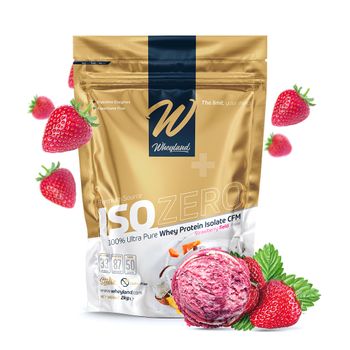 Isozero – 100% Ultra Pure Aislado De Proteina De Suero Cfm Strawberry Field 2000 Gr