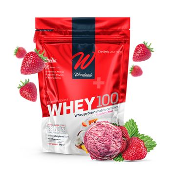 Whey100 – Concentrado De Proteína De Suero Sabor Strawberry Field 2000 Gr