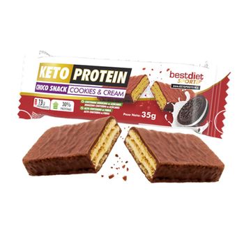 Barrita Cookies & Cream Keto Protein 1 Ud. X 35g