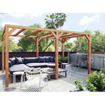 Pérgola de madera León - 300x300 a 510x420