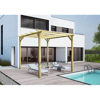 Pérgola de madera adosada Palma - 300x300 a 600x400