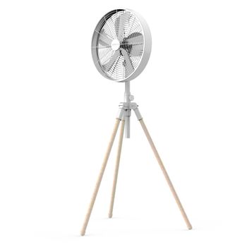 AIR STAND WOOD - Ventilador de pie oscilante 50W estilo retro - Create