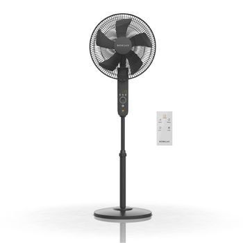 Ventilador De Pie Con Mando A Distancia Newlux W550 Smart Negro