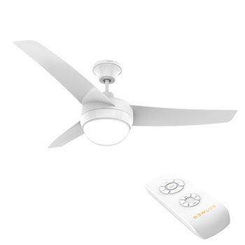 Ventilador De Techo Con Luz Newlux Roof W420 Blanco