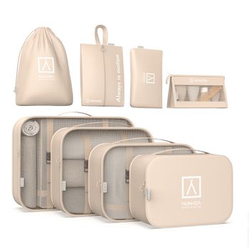 Set 8 Organizadores De Maleta Midweek A80 Beige