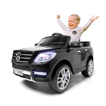 Mercedes Ml350 Licenciado Batería 12v Negro - Coche Eléctrico Infantil Para Niños Batería 12v Con Mando Control Remoto