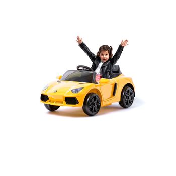 HOMCOM Tractor Excavadora Eléctrico para Niños de +3 Años Vehículo Infantil  con Batería 6V Pala Música y Luces Velocidad de 2 Niveles 132x62x65 cm  Negro y Amarillo a