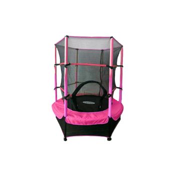 Cama Elástica Infantil ZONEKIZ 122x122x97 cm Rosa