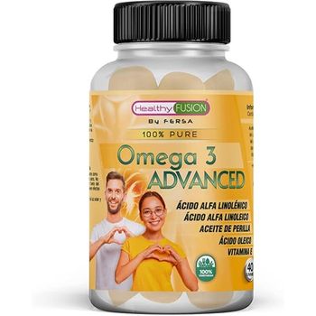 Healthy Fusion By Fersa Omega Puro 3 6 9 + Vitamina E | Protege Tu Salud Cardiovascular | Aceite De Perilla|aceite De Coco | Producto Vegetariano | Sabor Sandía 40 Gummies