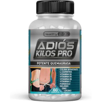 Adiós Kilos Pro | Healthy Fusion | Fórmula Natural A Base De Garcinia Cambogia, L-carnitina, Colina Bitrato