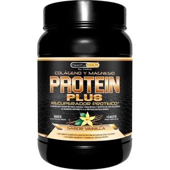 Protein Plus | Healthy Fusion | Recuperador Muscular A Base De Proteína, Colágeno, L-glutamina, Magnesio Y Vitamina B6 | Vainilla