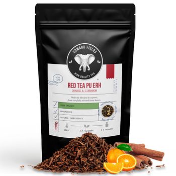 Té Rojo Pu Erh Ecológico Con Canela Y Naranja