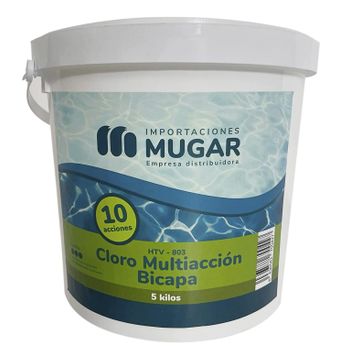 Mugar- Cloro Bicapa Multiacción-10 Acciones- 5kg