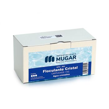 Mugar- Productos De Limpieza Y Mantenimiento De Piscinas.-floculante En Cartuchos De 1 Kg.