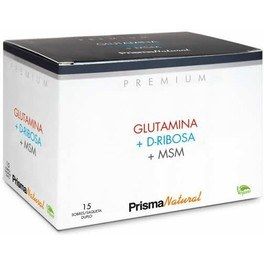 Prisma Natural Premium Glutamina + Ribosa + Msm 15 Sobres Duplo X 8 Gr