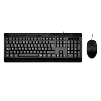 Combo Teclado Qwerty Español Multimedia Phoenix Phcombokeymedia+ Con Cable + Raton Mouse Optico Cable Usb Phoenix