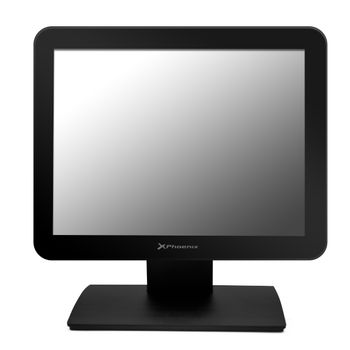 Monitor Lcd  Led 15" Tactil Tpv Phoenix Phtouchview15 Capacitivo - 1024*768 - Vga - Usb Angulo Ajustable Hasta 80º - Soporte Metalico - Negro