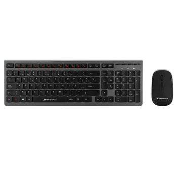 Phoenix K201 Teclado Inalámbrico Ergonómico Negro