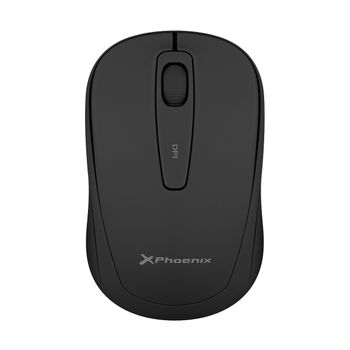 Phoenix M250 Ratón Inalámbrico 2.4 Ghz Receptor Usb Hasta 1600 Dpi Compatible Con Pc Mac Portátil Color Negro