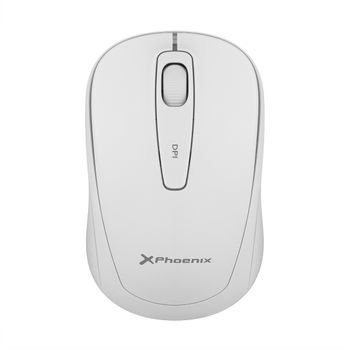 Phoenix Rebble Raton Inalambrico Bluetooth O 2.4 Ghz Con Receptor Usb Clic  Silencioso Para Portátil Notebook Pc Chomebook Mac Color Blanco