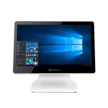 Ordenador Tpv 15.6" Tactil Capacitivo Phoenix -  15.6´´ 1920x1080 Full Hd - Intel J1900 - 8 Gb Ram - 128 Gb Ssd - Angulo 80º - Soporte Metalico - Win10 - Blanco