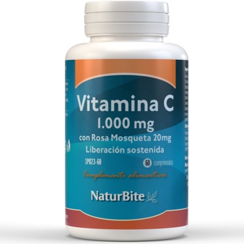 Vitamina C1000mg Con Rosa Mosqueta 20mg, 60 Comp.