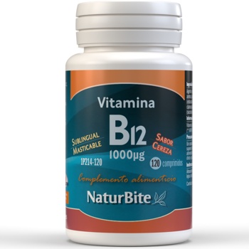 Vitamina B12 1000mcg Masticable, 120 Comp.